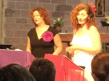Sílvia Gil y Charo García, veu. Cecilio Tieles, piano. Prades, Església