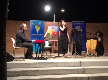 Laia Masdeu, veu i Marc Torres, piano. Vila-seca, Biblioteca.