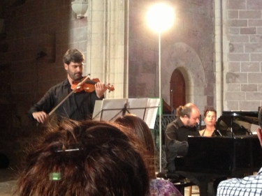 Josep M. Ferrando, violí i Marc Torres, piano. Prades, Església