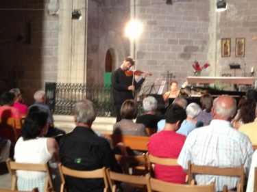 Josep M. Ferrando, violí i Marc Torres, piano. Prades, Església