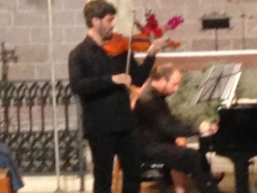 Josep M. Ferrando, violí i Marc Torres, piano. Prades, Església