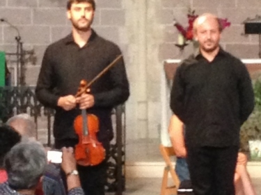 Josep M. Ferrando, violí i Marc Torres, piano. Prades, Església