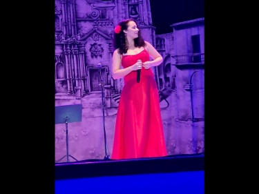 Festival de habaneras de La Habana. Rachel Valladares, Gala Clausura 9 noviembre 2019, Teatro América, La Habana, Cuba