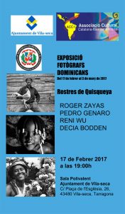 Exposició de Fotògrafs Dominicans ‘Rostres de Quisqueya’ Febrer 2017